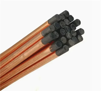 Air cu arc acoperit cu cupru, cu arc de gâscă de carbon, tijă de electrod de carbon
